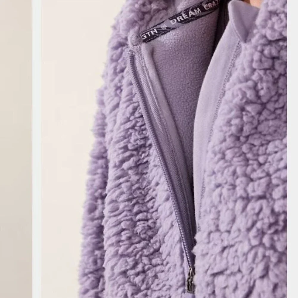 Athleta Girl Cloud Fleece Full Zip Hoodie size14